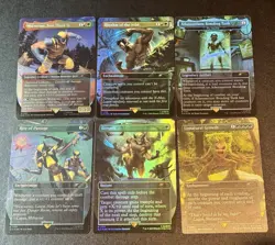 MTG Marvel Wolverine Secret Lair Complete 6 Card Set Foil - Image 1