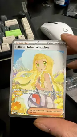 Lillies Determination 184/132 Mega Evolution SIR Pokemon TCG Card NM - Image 1