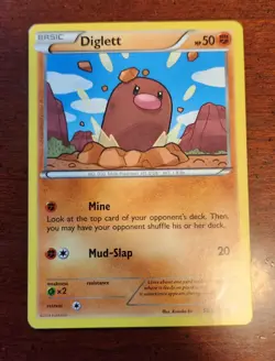 Diglett Pokemon Card, XY Set 58/146 - Image 1
