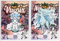 POKEMON - CARDS CHRISTMAS BY PRISMA - VULPIX & NINETALES * STAR HOLO - Image 1