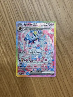 Sylveon EX SIR 156/131 Prismatic Evolutions Pokemon Card MINT - Image 1