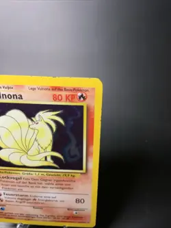 GERMAN Vulnona Ninetales 12/102 Holo Rare Base Set Pokemon Card MP Back Creased - Image 2