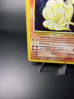 GERMAN Vulnona Ninetales 12/102 Holo Rare Base Set Pokemon Card MP Back Creased - Image 4