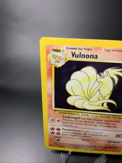 GERMAN Vulnona Ninetales 12/102 Holo Rare Base Set Pokemon Card MP Back Creased - Image 5