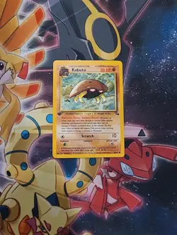 1999 Pokemon Fossil Set 1st Edition Kabuto Card 50/62 HP - Image 2