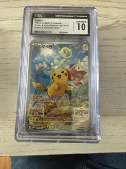 Pokemon Pikachu Promo Card SV-P 001/CHINESE Scarlet & Violet CGC 10 - Image 5