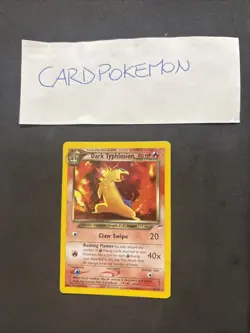 POKEMON Card DARK TYPHLOSION 10/105 - Neo Destiny - Eng-holo-Exc/Nm! - Image 1