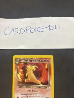 POKEMON Card DARK TYPHLOSION 10/105 - Neo Destiny - Eng-holo-Exc/Nm! - Image 2