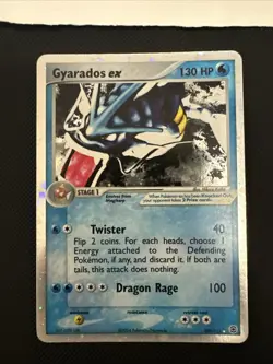 Pokemon Card - Gyarados EX Holo Rare - EX FireRed LeafGreen 109/112 Eng Exc - Image 2