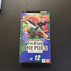 One Piece Card Game TCG Zoro and Sanji ST-12 Starter Deck English NEW SEALED - Image 1
