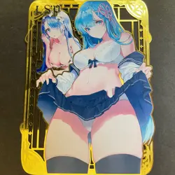 Goddess Story Gold METAL Card - Maiden Party - Serial Number #/200! Anime Bikini - Image 1