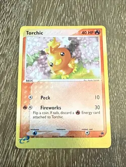 Torchic - Reverse Holo Foil Promo 008 Black Star Pokemon Card TCG 2003 - Image 1