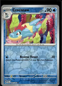 Pokemon Croconaw 040/162 Temporal Forces Reverse Holo Common 5 Card Lot - Image 1