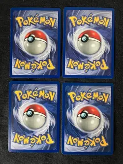 First Edition Mankey 30 HP Pokemon Jungle TCG Card 55/64 - Lot of 4 - Image 4
