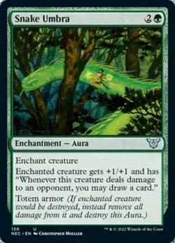 Snake Umbra - Kamigawa: Neon Dynasty Commmander (UU) - MTG - Image 1