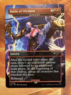 MTG Borderless Battle of Olympus - World at War SLD: God of War: Greek!! - Image 1