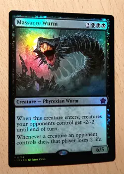 Mtg Magic: # FOIL # Massakerwurm,Massacre Wurm, English Nearmint, Top Mythic - Image 1