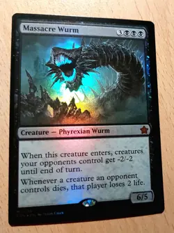 Mtg Magic: # FOIL # Massakerwurm,Massacre Wurm, English Nearmint, Top Mythic - Image 4