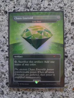 Magic The Gathering Sonic Secret Lair Chaos Emerald Lotus Petal M 7031 - Image 1