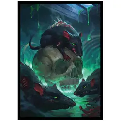 Plague Rats - MTG Size - 100 Smooth Matte Card Sleeves - Image 1
