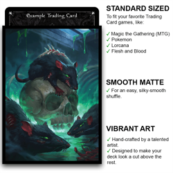 Plague Rats - MTG Size - 100 Smooth Matte Card Sleeves - Image 2