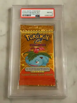 Pokemon Expedition Base Set Venusaur Art Booster Pack WOTC Vintage PSA 8 Mint - Image 1