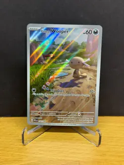 Pokemon Phantasmal Flames PALDEAN WOOPER 102/094 Illustration Rare! Mint! - Image 1