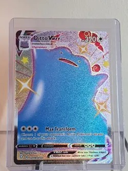 Pokemon TCG: Ditto VMAX SV119/SV122 Shining Fates Ultra Rare NEAR MINT - Image 1