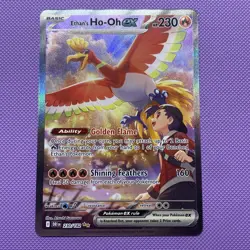 Ethan's Ho-Oh EX Special Illustration Rare 230/182 Pokemon Destined Rivals NM - Image 1