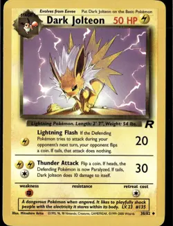 Pokemon Dark Jolteon Team Rocket 38/82 - Image 1