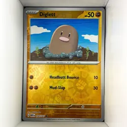 Diglett 050/165 Common Pokemon 151 Holo - Image 1