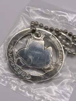 Snorlax! Pokemon VTG 1999 Pokemon Sealed Metal Keychain Coin Gachapon Banpresto - Image 3