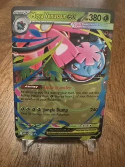 Pokemon - Mega Venusaur Ex 013 Black Star Promo Me01: Mega Evolution - Image 2