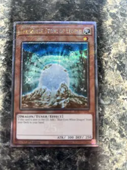 Yu-Gi-Oh! The White Stone of Legend Quarter Century Secret Rare Card RA03-EN208 - Image 1