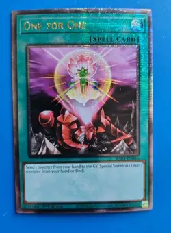 Near Mint Yugioh One for One ORIGINAL ART Quarter Century Secret Rare RA03-EN056 - Image 1