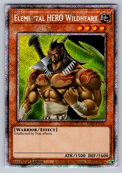 Elemental HERO Wildheart Yugioh RA03-EN157 Platinum Secret Rare PSR NM - Image 1