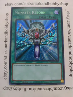 YuGiOh Monster Reborn RA03-EN052 Secret Rare - Image 1