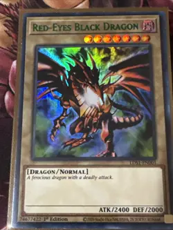 Yu-Gi-Oh! Red-Eyes Black Dragon LDS1-EN001 Purple Ultra Rare 1st Edition NM - Image 3