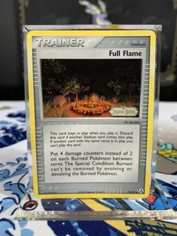 Pokemon Card Ex Legend Maker Full Flame 74/92 2006 Reverse Stamped Holo - Image 1