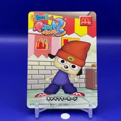 PaRappa the Rapper No.1 McDonald Character Card Game Vintage Japanese Japan - Image 1