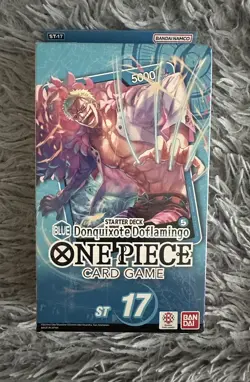 One Piece Card Starter Deck Blue Donquixote Doflamingo ST-17 English New Sealed! - Image 1