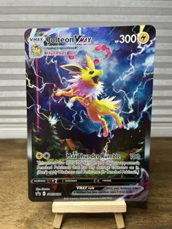 Jumbo Jolteon VMAX SWSH184 DMG 2021 Oversized Pokemon Card Premium Collection - Image 1