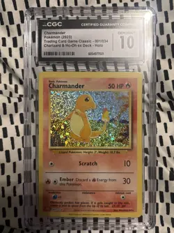 2023 POKEMON CLC-TRADING CARD GAME CLASSIC #001 CHARMANDER PSA 10 - Image 1