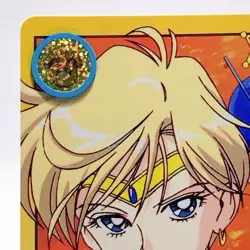 Sailor Uranus #198 Vintage Card Holo TCG Sailor Moon S Bandai Made In Japan 1994 - Image 2