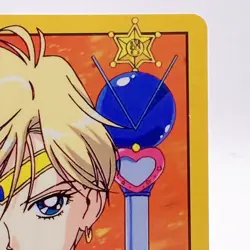 Sailor Uranus #198 Vintage Card Holo TCG Sailor Moon S Bandai Made In Japan 1994 - Image 3