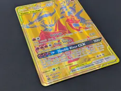POKEMON JUMBO GOLD Reshiram & Charizard GX SM247 Oversized Promo Card - Image 2