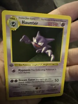 Pokemon TCG Haunter Base Set 29/102 1st Edition Shadowless Rare Pokemon Card NM - Image 2