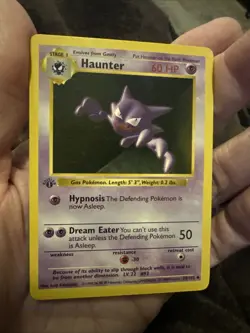 Pokemon TCG Haunter Base Set 29/102 1st Edition Shadowless Rare Pokemon Card NM - Image 4
