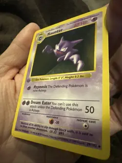 Pokemon TCG Haunter Base Set 29/102 1st Edition Shadowless Rare Pokemon Card NM - Image 5