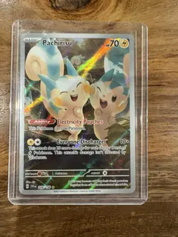 Pachirisu 208/198 Scarlet & Violet Base Illustration Rare NM Pokemon Card - Image 1